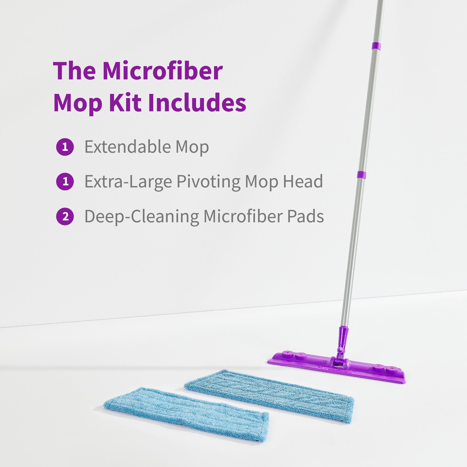 Rejuvenate Microfiber Mop Kit with Reusable Pad, 1 Count