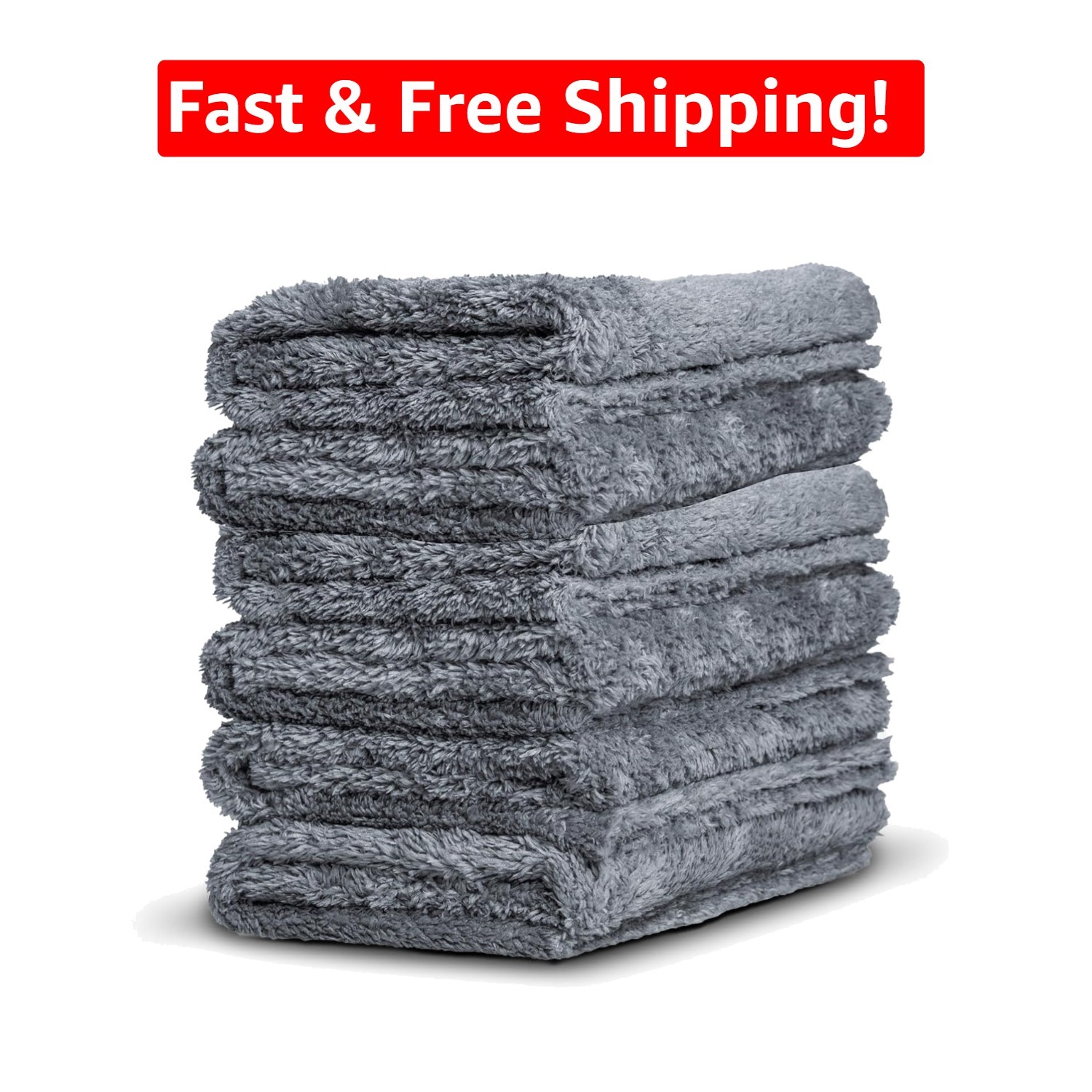 Ultra-Soft Microfiber Towel Set 6pk – 480gsm for Scratch-Free Car and Home Care