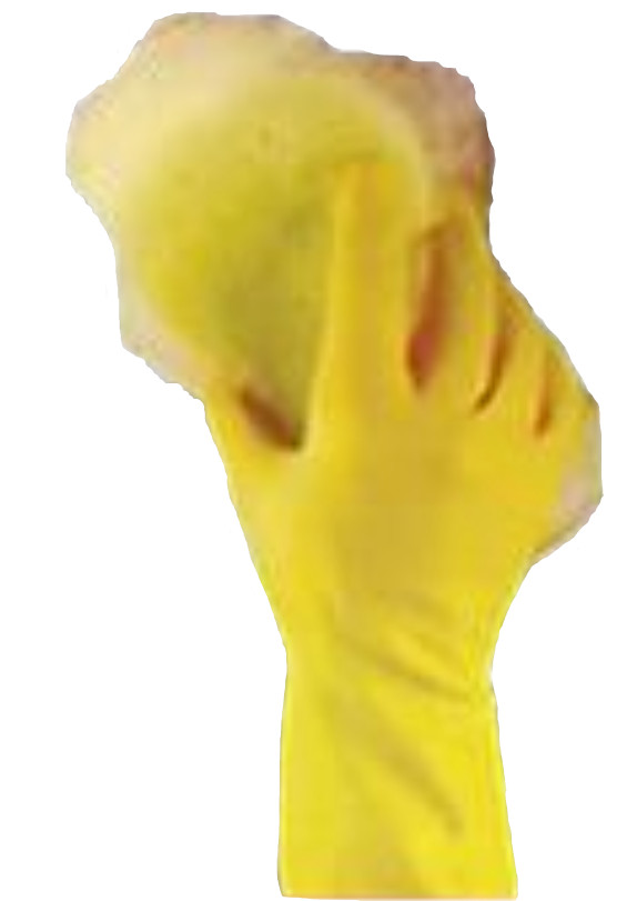 Spic And Span Lemon Scented Nitrile Heavy Weight Premium Reusable Gloves Large