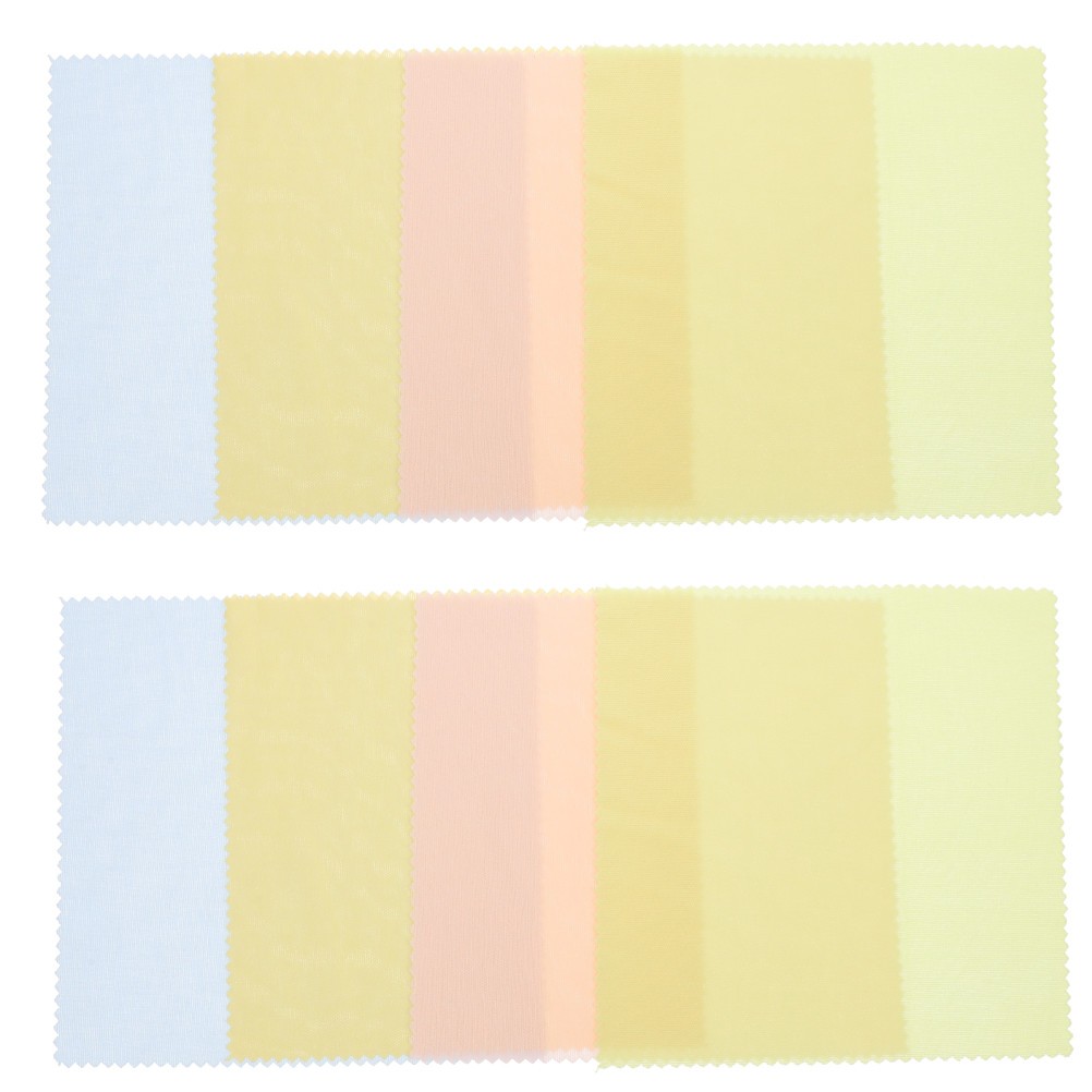 100Pcs Reusable Fiber Cleaning Cloths for Eyeglasses Assorted Color Lightweight