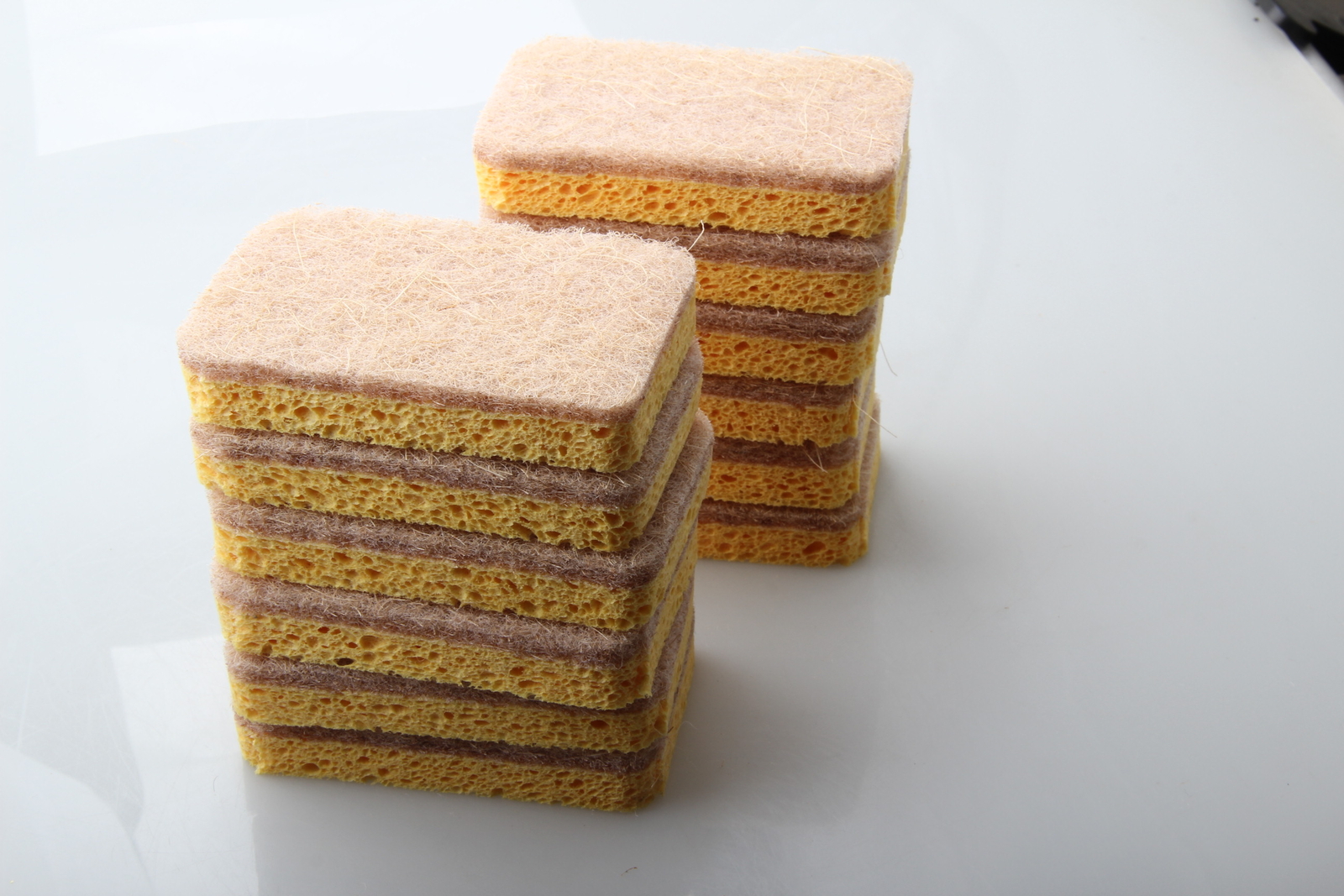 ST 6 /12PCS Natural Scrub Sponge Scouring Pad Sisal Plant Based Sponge Scrubber