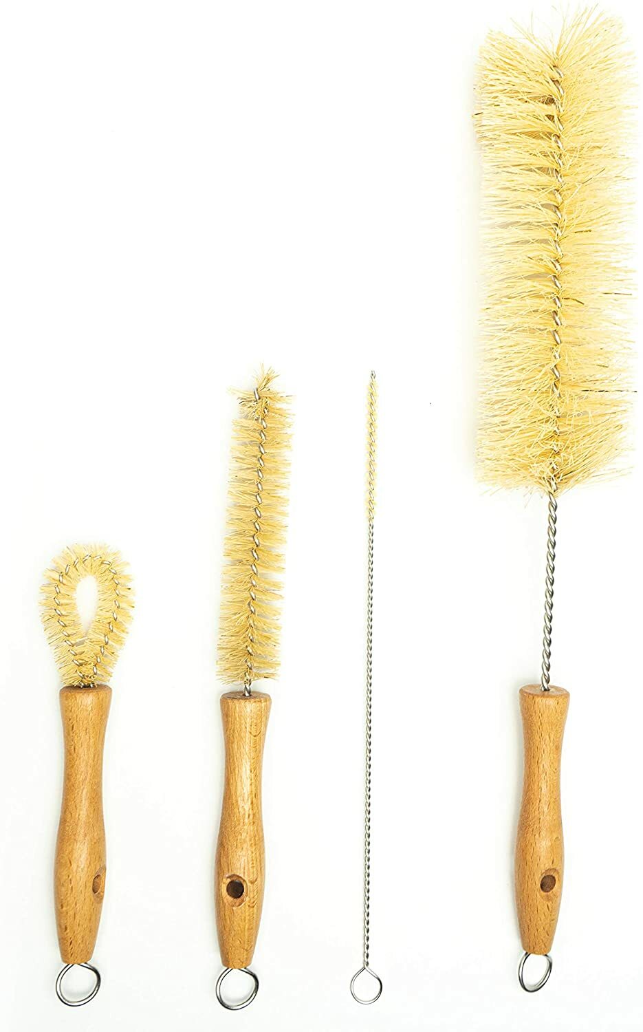 Gaia Guy. Natural Bottle Brush and Straw Set – Bottle Cleaners – Sisal Bristles
