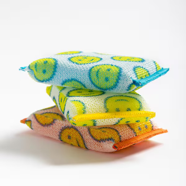 Scratch Free Scouring Pads 3 Pack Heavy Duty Kitchen Cleaning Scrub Pads