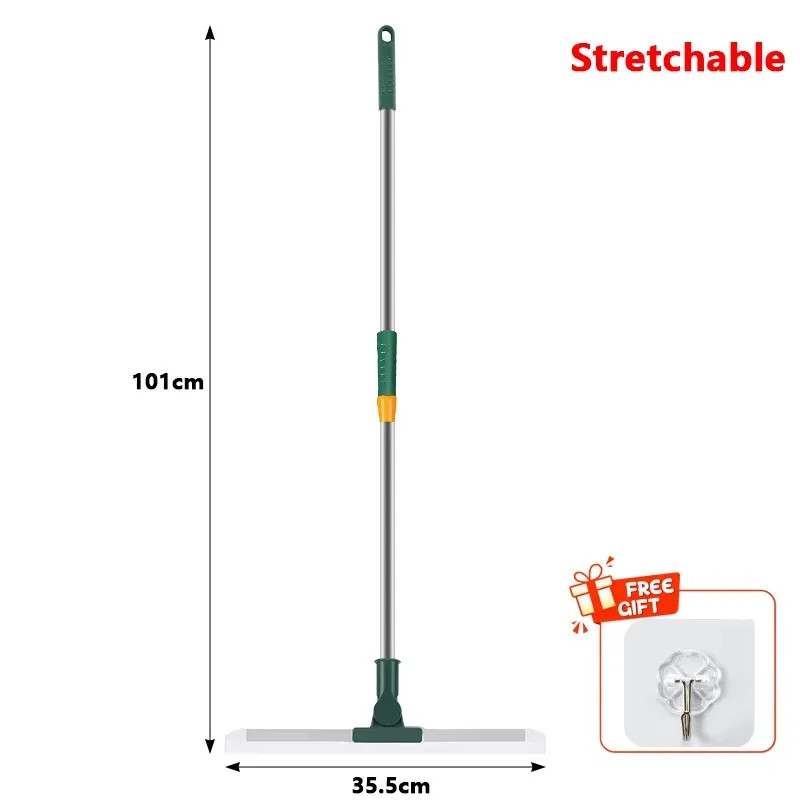 Silicone Scraper Broom Floor Squeegee Glass Wiper Bathroom Cleaning Tool Durable