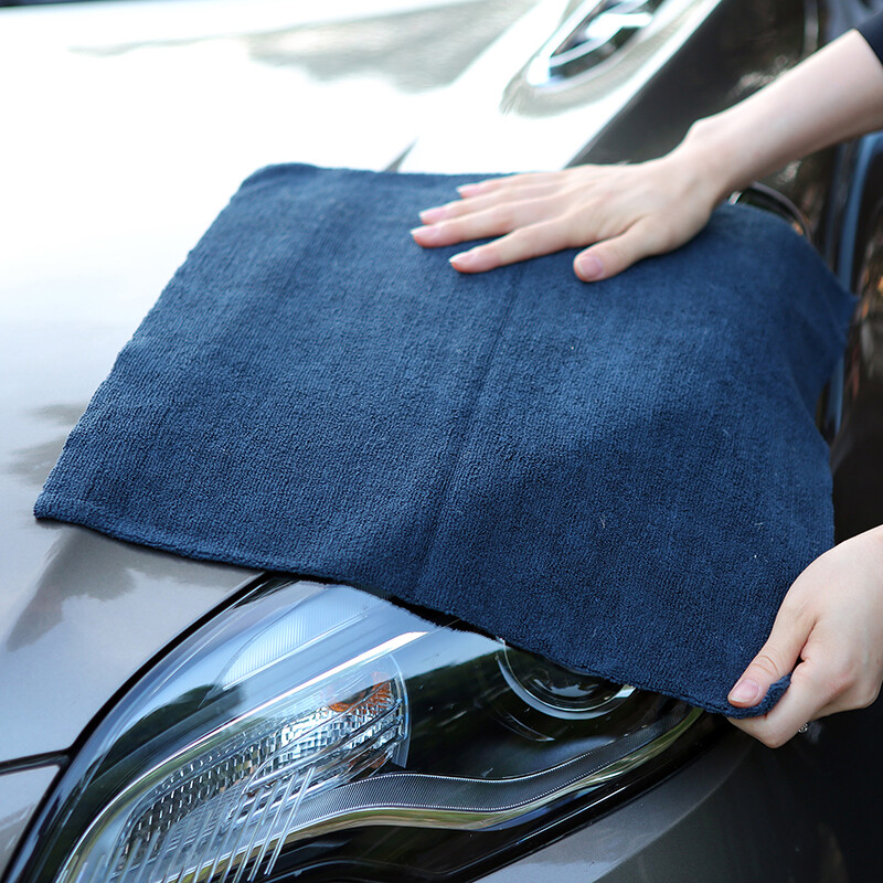 5 Pcs Microfiber Towel Edgeless Scratch Free Cleaning Clothes 16″x16″ Black