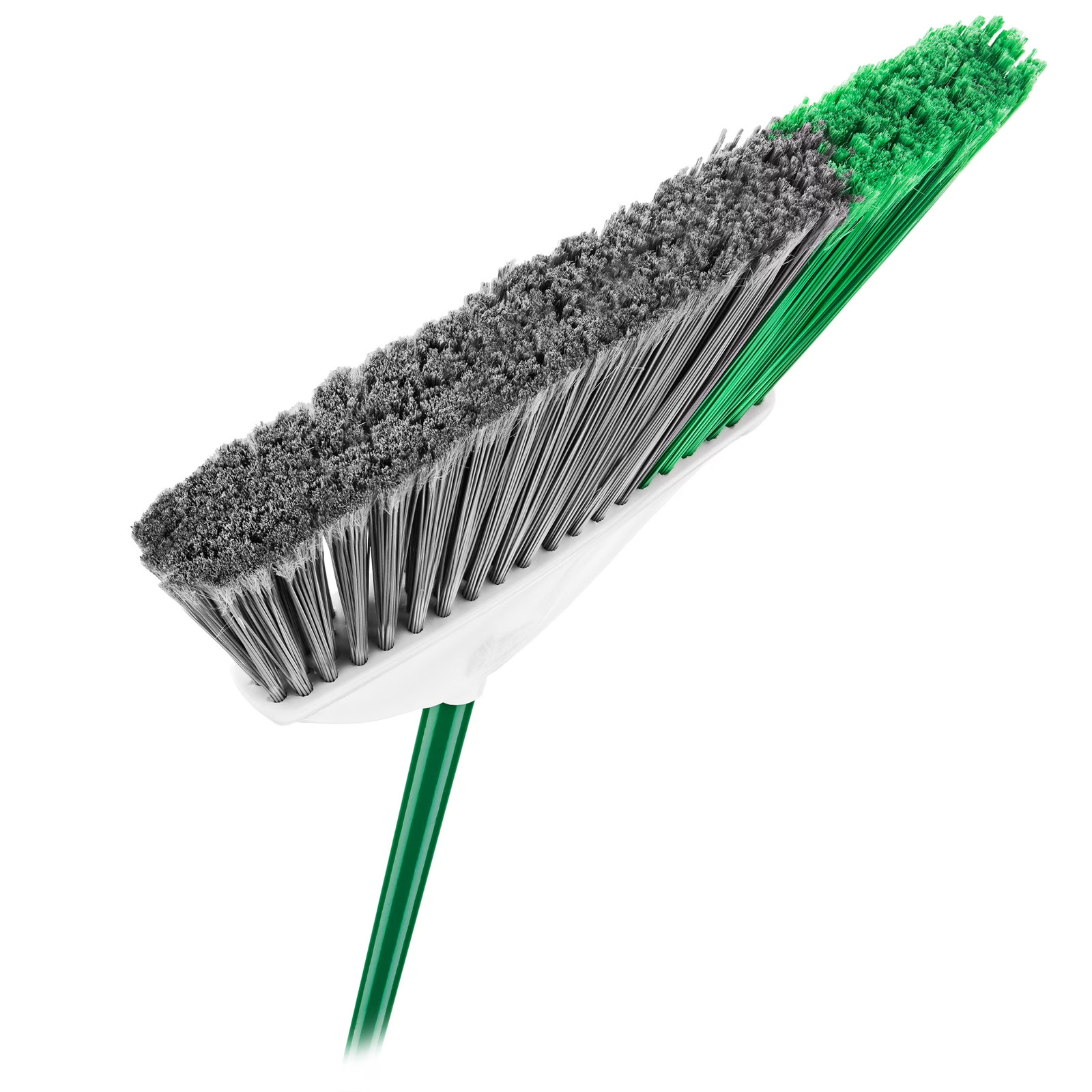 Angle Broom and Dustpan Set with Steel Handle for Indoor Outdoor Use