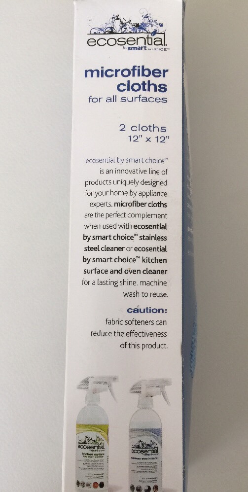 Evidential By Smart Choice Microfiber Best Cloths Set Of 2, New