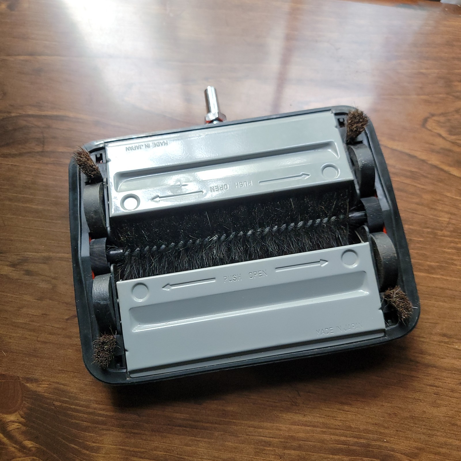 Vintage Fuller Brush Company Electrostatic Carpet Sweeper Red Metal w/comb Japan