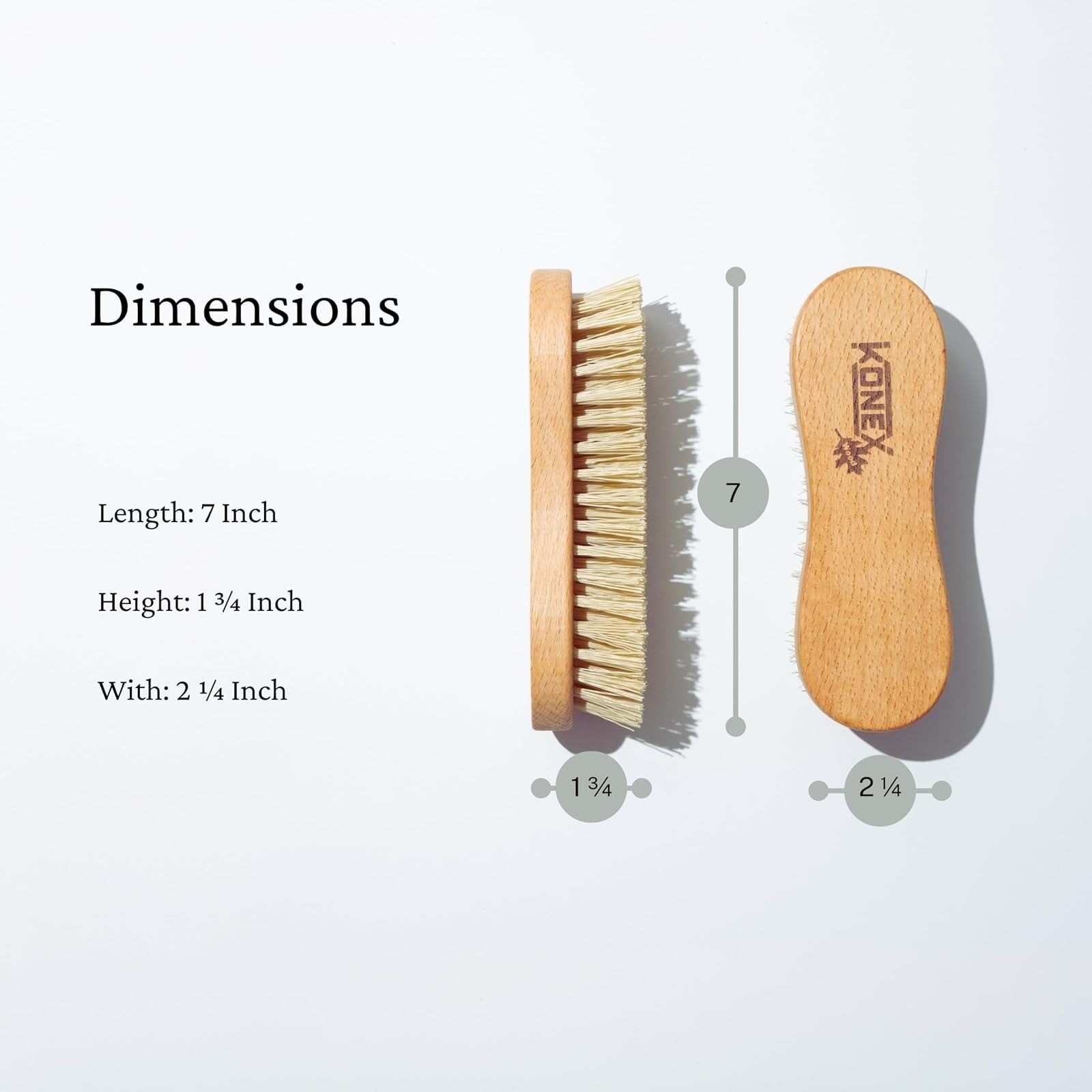 KONEX Heavy Duty Nylon Fiber Hand Cleaning Brush – Ergonomic Design