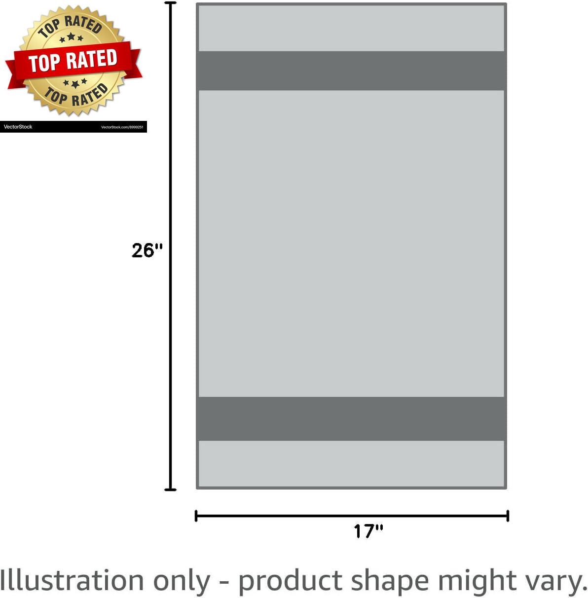 Premium Shammy Towel for Car, Super Absorbent 2 Pack 26″”X17″” Car Drying Towel