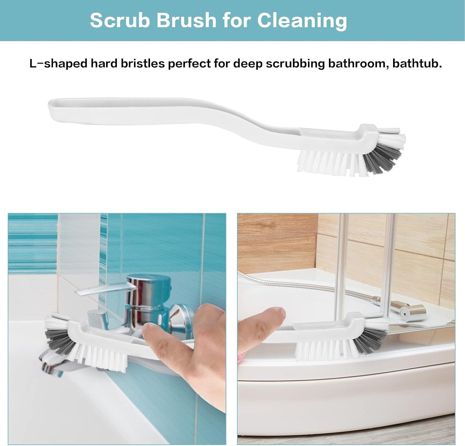 8 Pcs Dish Brush Bottle Bathroom Scrub Brushes Kitchen Cleaning Brush Right A…