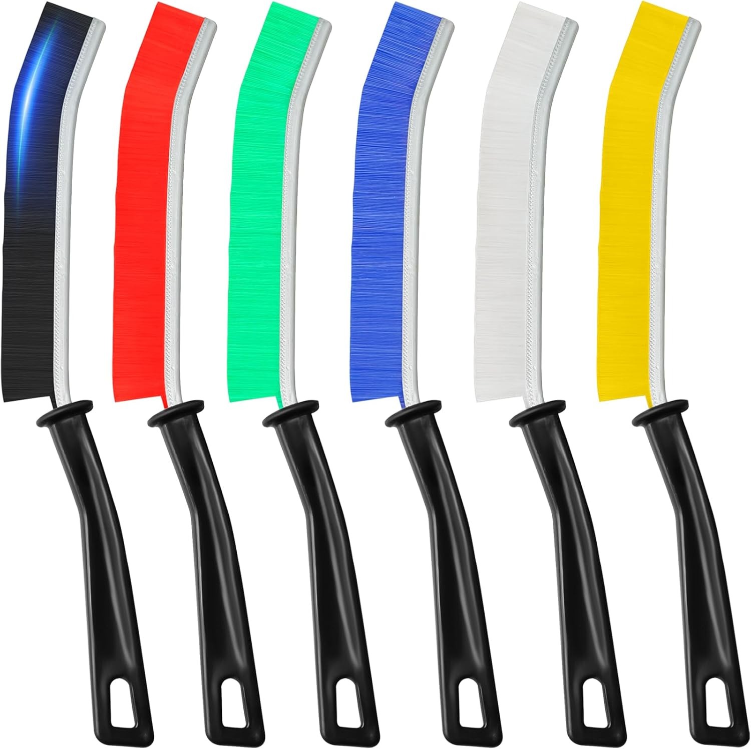6Pcs Hard Bristle Crevice Cleaning Brush, Multifunctal Premium Crevice