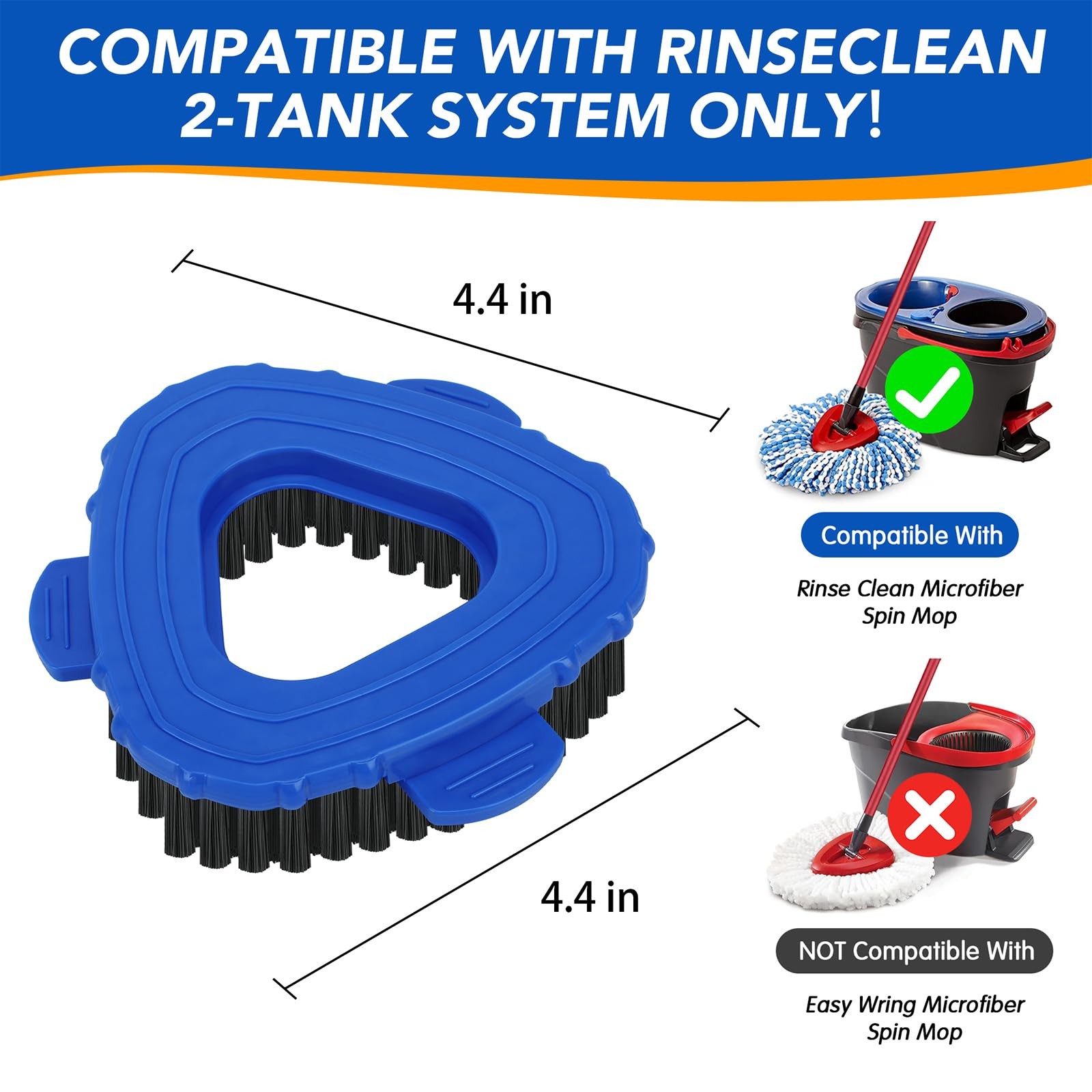 Replacement Microfiber Mop Head Easy Clean Wring Refill For O-Cedar Spin Mop