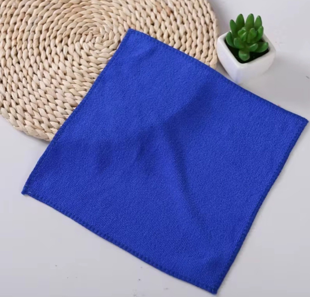 100PCS Microfiber Cleaning Cloths 12″x12″ Blue Towels Car Wash Detailing Lint Fr