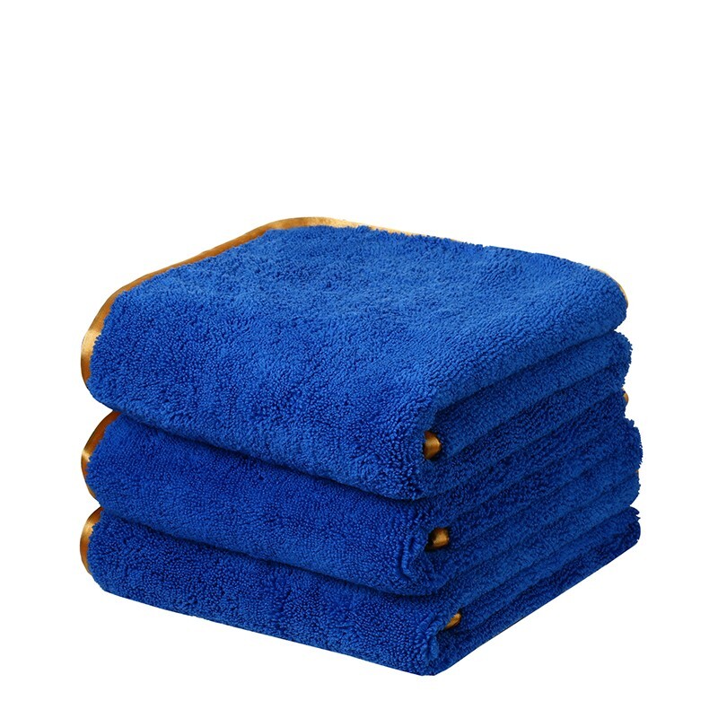 6 Pc Thick Microfiber Plush Towel Cleaning No-Scratch Rag Detailing 16″x24″ Blue