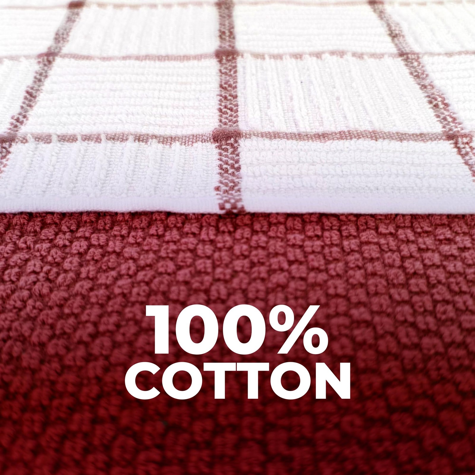 6 Pack Large Kitchen Towels, 16×27 inch Absorbent Dishcloths, 100% Cotton Cle…