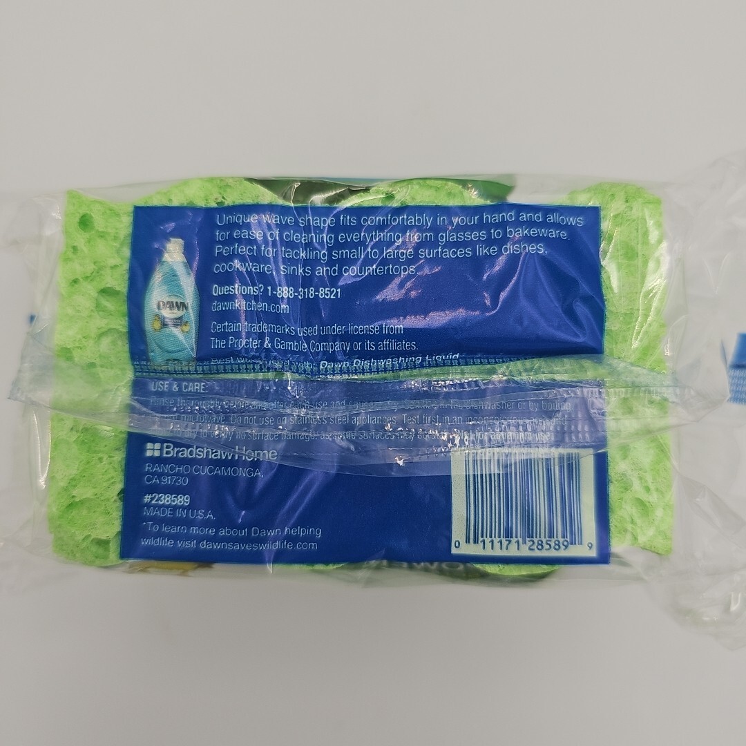 Dawn Power Clean Scrubber Sponges 3 Pack Lot Of 2 (6 sponges)