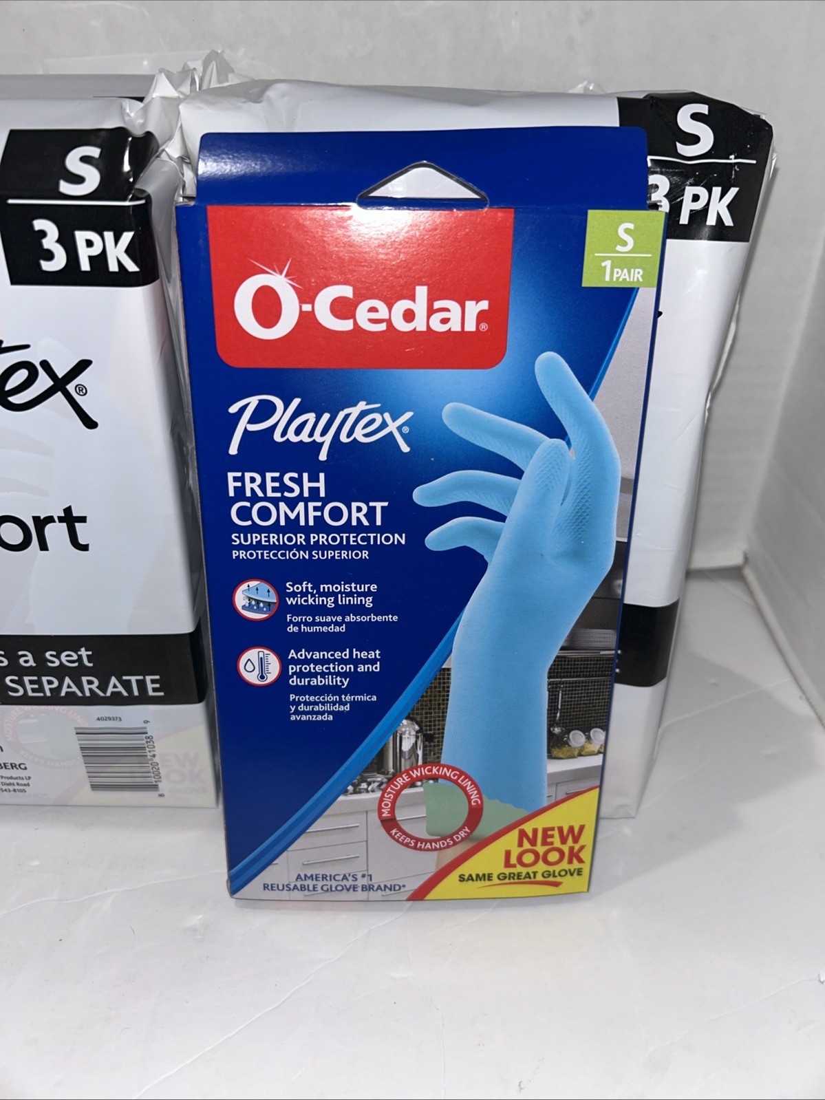 O-Cedar Playtex Fresh Comfort Latex Reusable Gloves Case of 12 Pairs