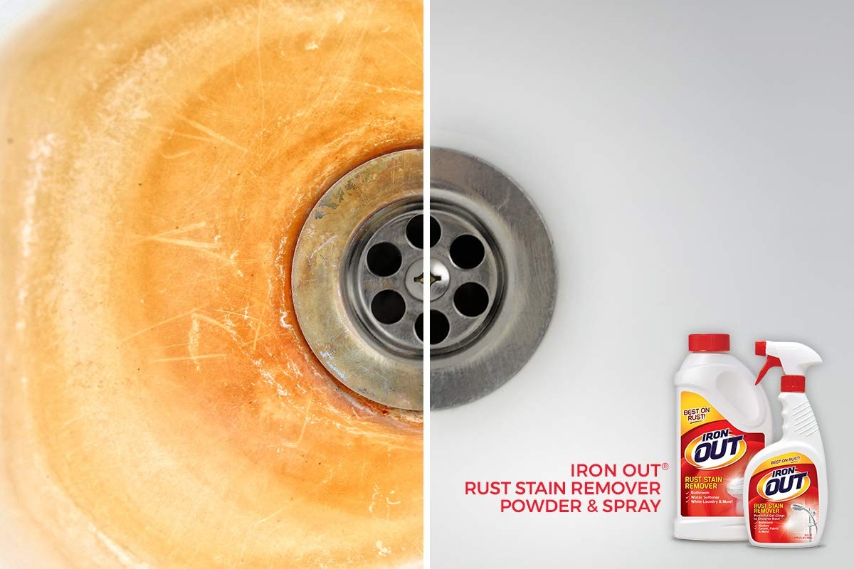 Iron Out Rust Stain Remover Powder 4 Lb 12 Oz 2 Bottles Io65N