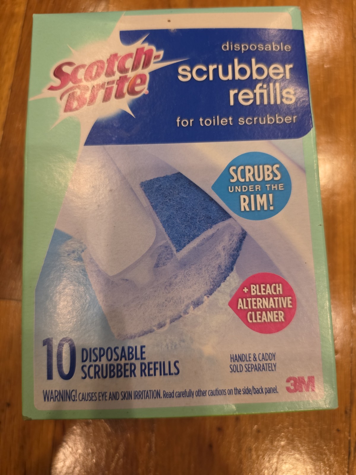 Scotch Brite Disposable Toilet Scrubber Refills Scrubs Under Rims 10pk New