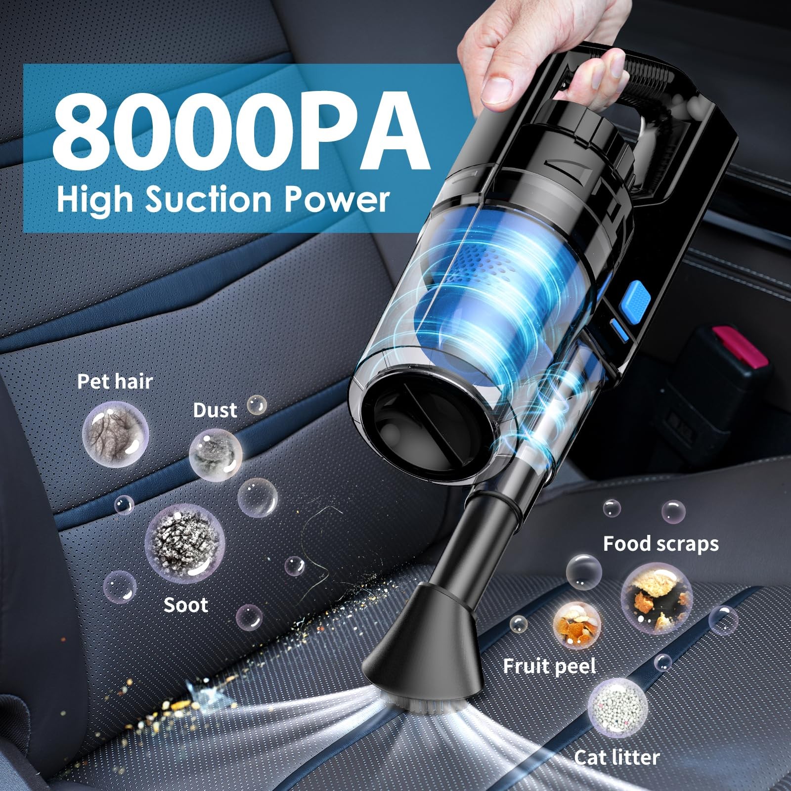 Nikcosmk 17Pcs Car Detailing Kit Interior Cleaner Car Interior Cleaning Kit