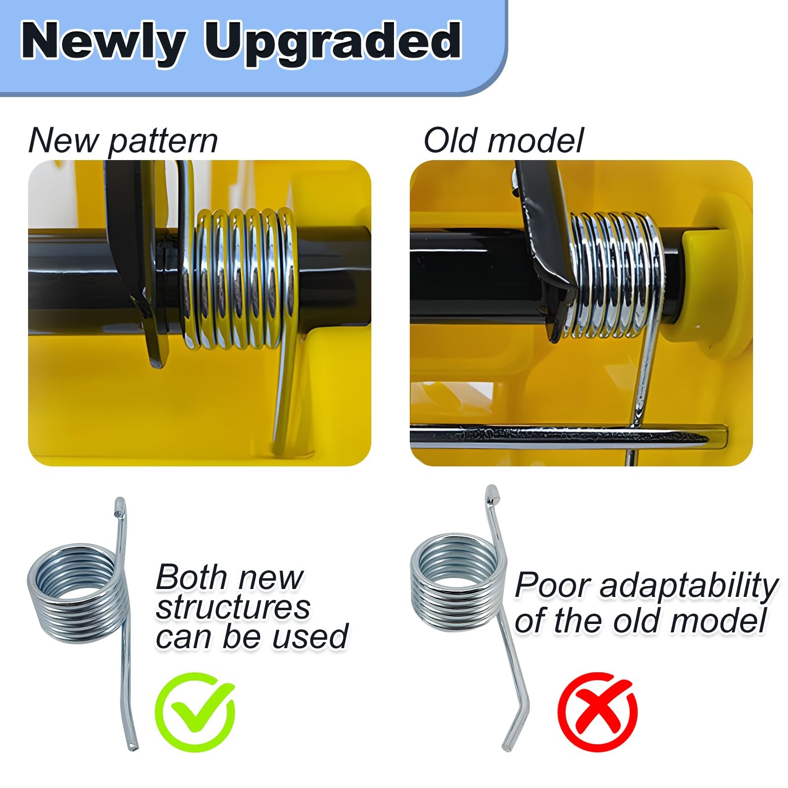 Comercial Mop Bucket Spring Replacement 3 Count Side-Press Wringer Torsion Sp…