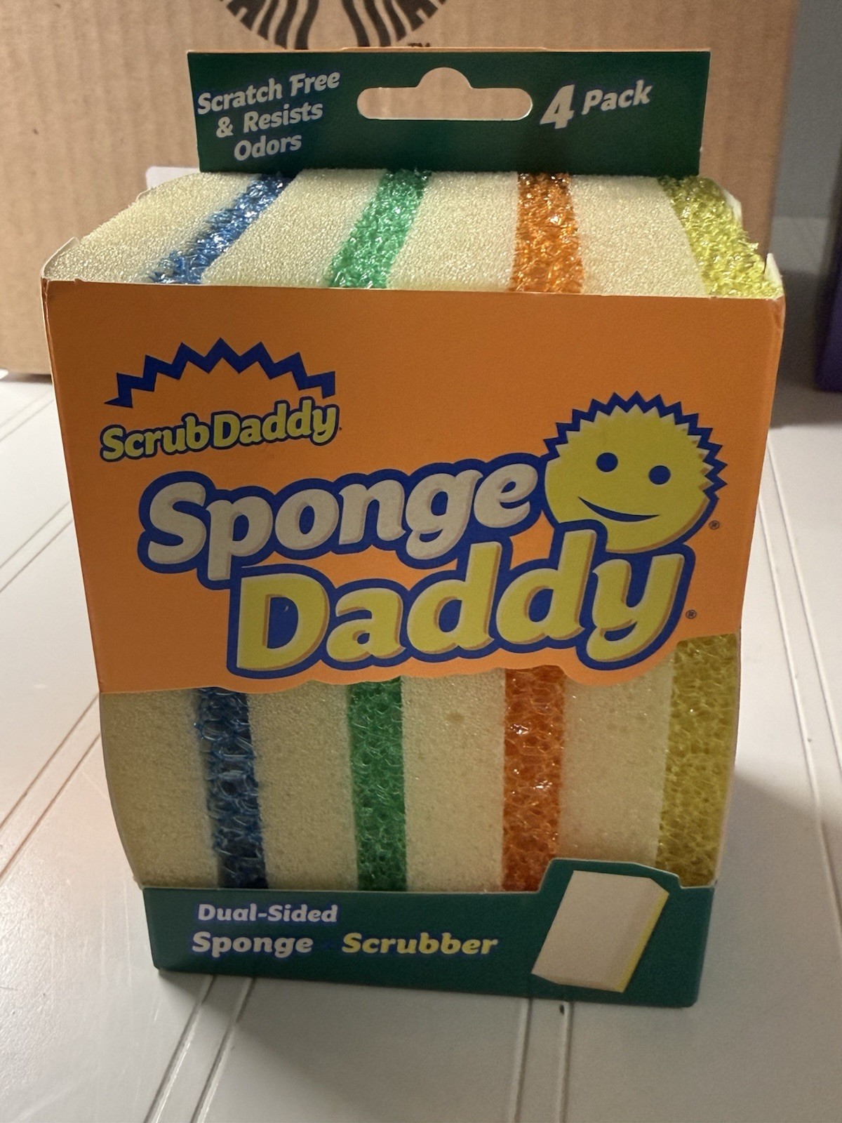 Scrub Daddy Sponge Daddy Dual Sided Lot of 2 Packs = 8 Sponges New in Package