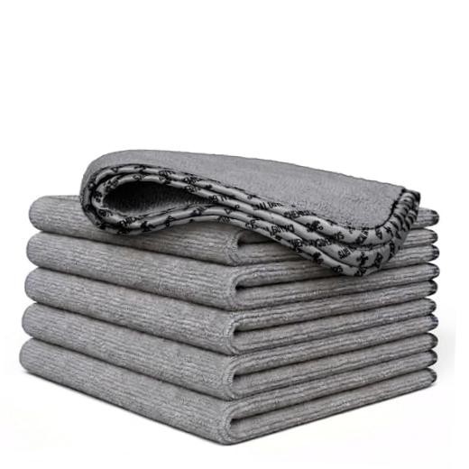 AllSwipe Multi-Purpose Microfiber Towels for Cars Microfiber Cleaning 6 Pack