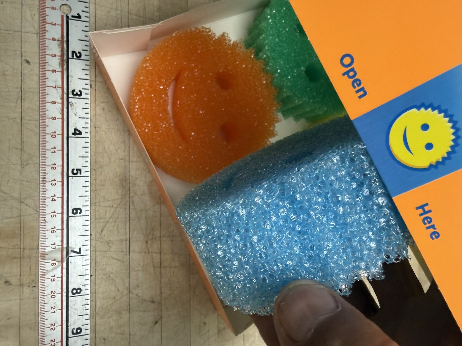 Scrub Daddy 4 Pack Scratch-Free Sponges for Dishes & Home Multi Color Variety!