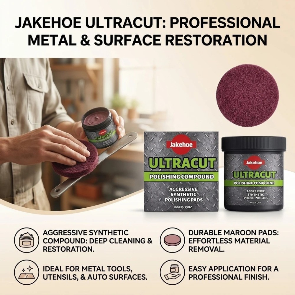 1-3SET 2026 New Ultracut Polish 100G Surface Restoration Compound With Pad~USA
