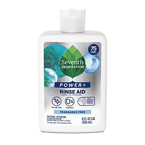 Seventh Generation Power Dishwasher Rinse Aid Fragrance 8 Fl Oz Pack Of 9