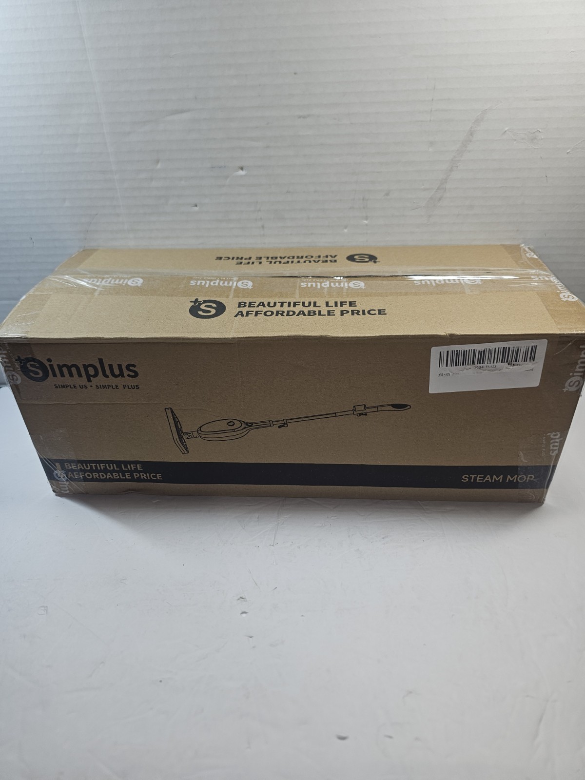 SIMPLUS Steam Mop, 8-in-1 Steam Cleaner, 17S Heat Up, Floor Steamer Double-Sided