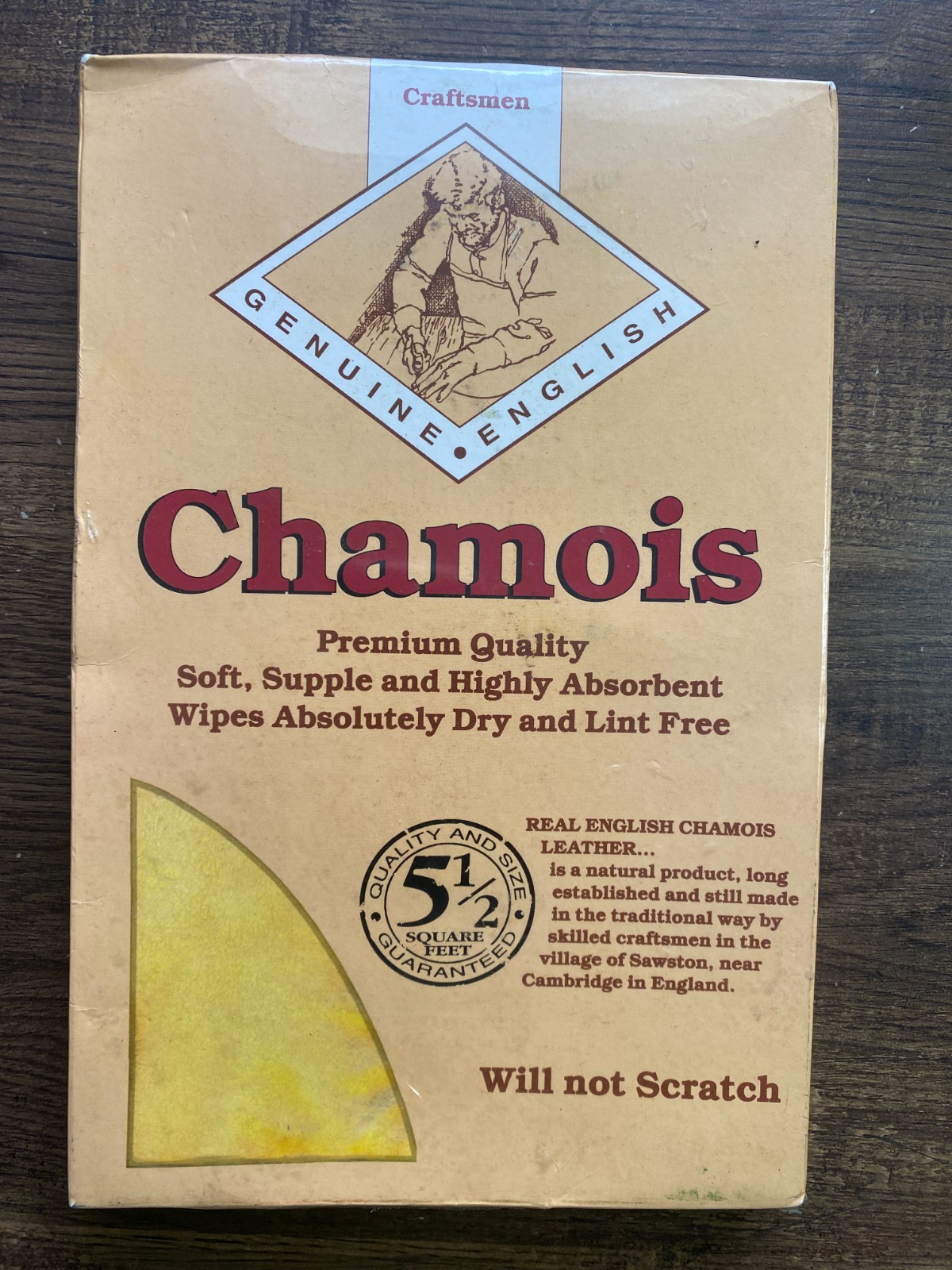 Craftsmen Genuine English Chamois 5.5 Sq. Ft. – Sealed