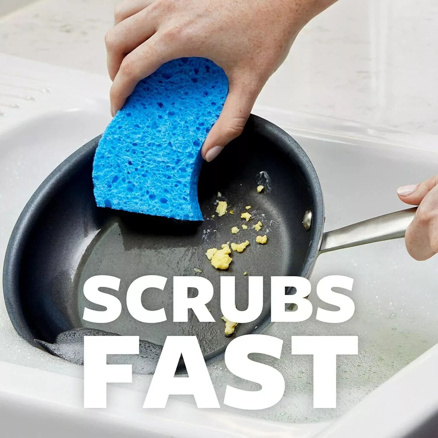 Pack of 6 Scotch-Brite Stay Fresh Non-Scratch Scrub Sponges,