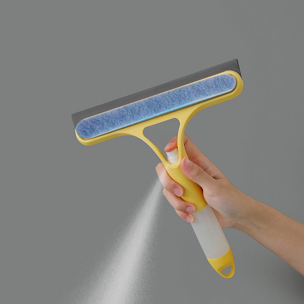 3 in 1 Spray Scraper Wipe Window Squeegee Glass Cleaner Shower Household Tools