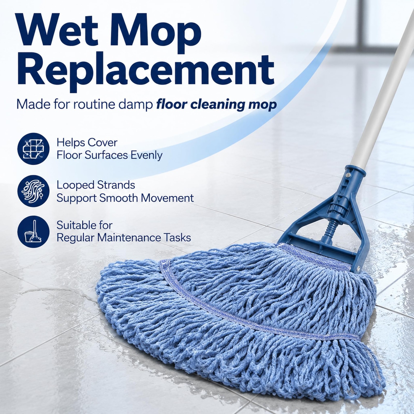 kCarpolyGeneral Cleaning Mop Heavy Duty Commercial Replacement, Heavy Duty Mo…