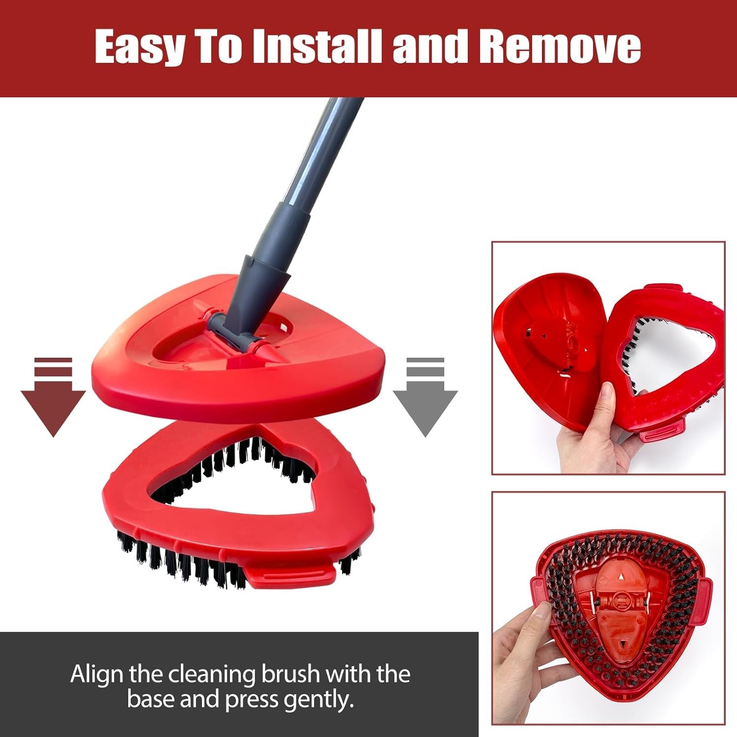 Multi-Surface Stiff Bristle Cleaning Brushes – 2 Pack for Home and Bathroom