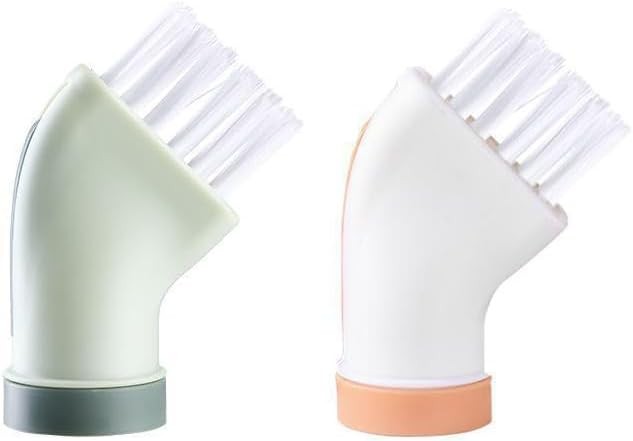 2 Pack Crevice Cleaning Brush with Water Bottle Connector, Multi-Purpose Dry &