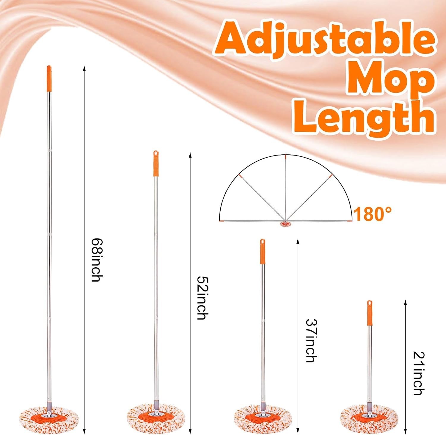Wall Mop, Primium 68” Wall Cleaner, High-Quality Baseboard Cleaner, Professio…
