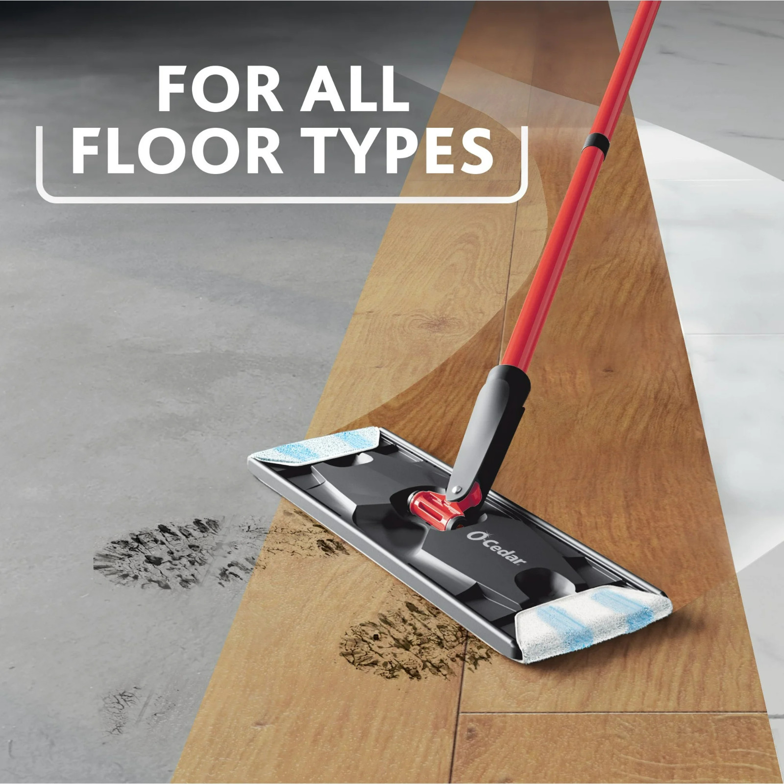 New – O-Cedar H2prO Flat Mop System, Freeship