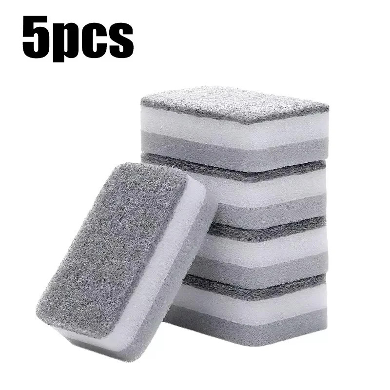 10/50 Pack Kitchen Cleaning Sponges Scourers Washing Up Non-Scratch for Dish Pad
