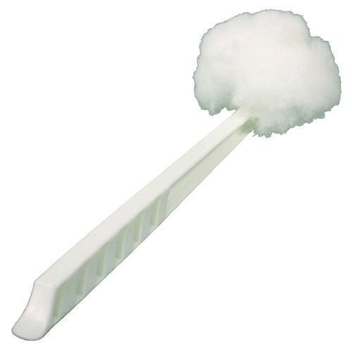 Impact Deluxe Toilet Bowl Mop, 10″ Handle, 4.5″ Mop Head, White, 25/Carton