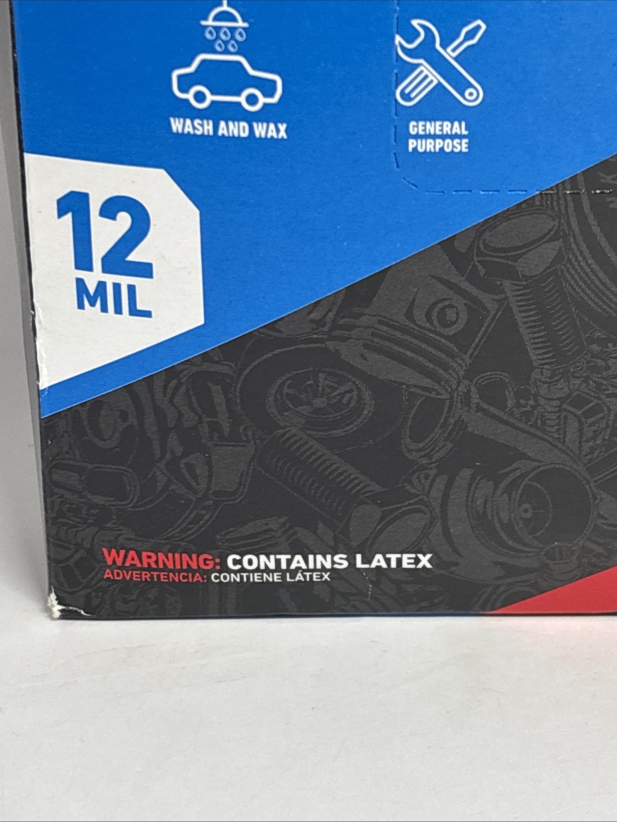 GREASE MONKEY LATEX DISPOSABLE Heavy-Duty GLOVES 50 COUNT SIZE LARGE 12 MIL New!