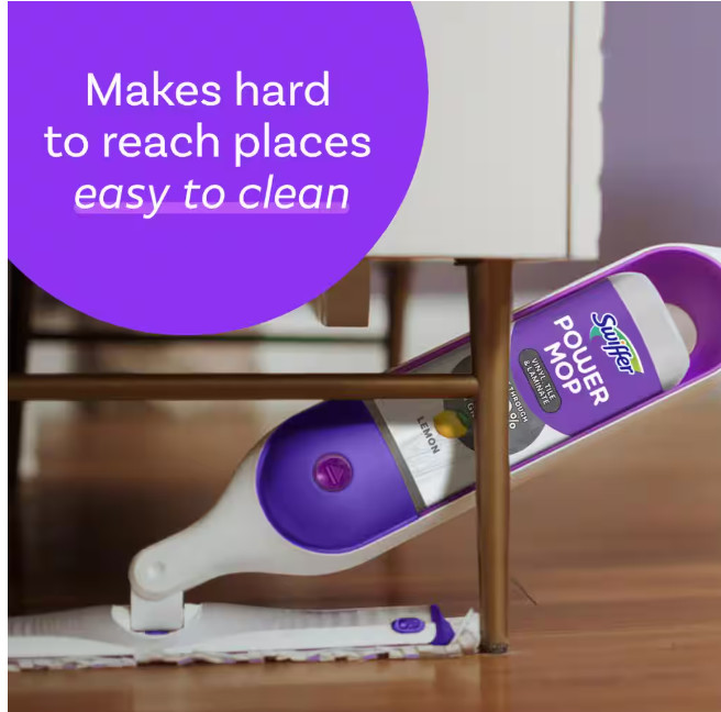 New Swiffer PowerMop Starter Kit Floor Cleaner Vinyl Tile Laminate