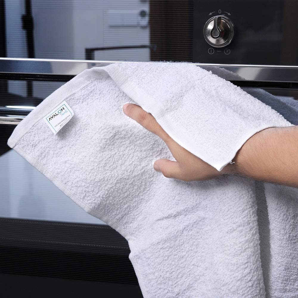 Terry Bar Mop Towels (Value Pack of 12) Size 16″x19″ – Absorbent and Durable,…
