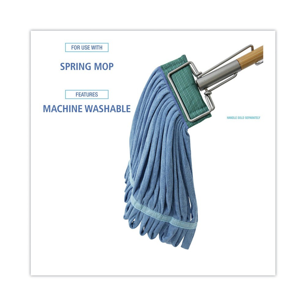 Boardwalk MWTMB Microfiber Looped-End Wet Mop Head – Medium, Blue New