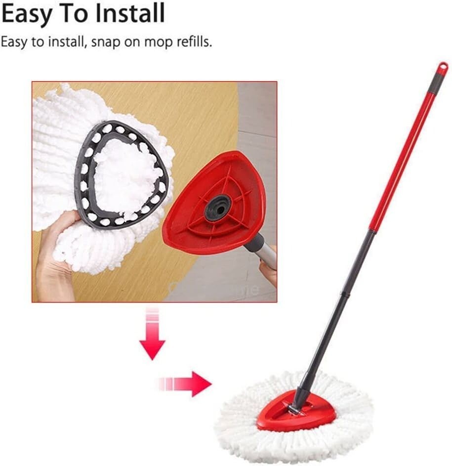 Replacement Microfiber Mop HEAD For O-Cedar Spin Mop Easy Clean Wring Refill