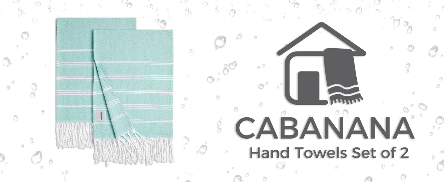 Hand Towels for Bathroom – 2-Pack,20×30 Inch-100% Cotton,Turkish Bathroom Hand