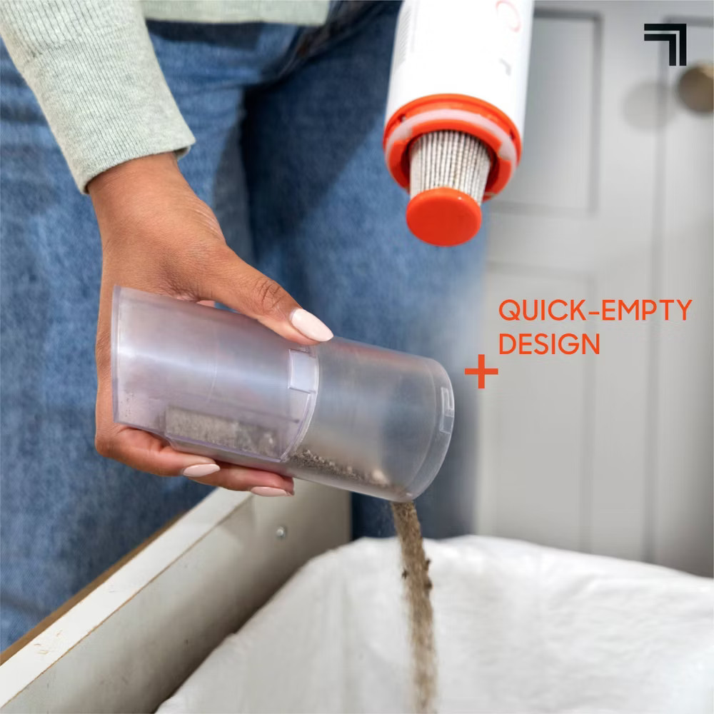 Sharper Image Cordless Handheld Vacuum with Spot Cleaner Attachment Gray/White