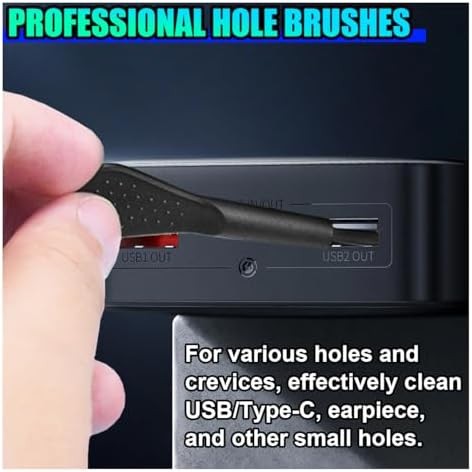 10PCS Car Detailing Brush Kit, Nylon Anti-Static Car Interior Cleaning Tools, Po